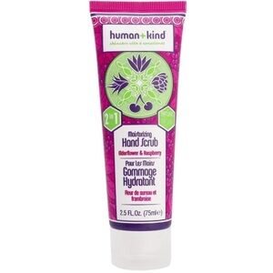 HUMAN + KIND Moisturizing Hand Scrub Elderflower & Raspberry FULL SIZE 2.5oz